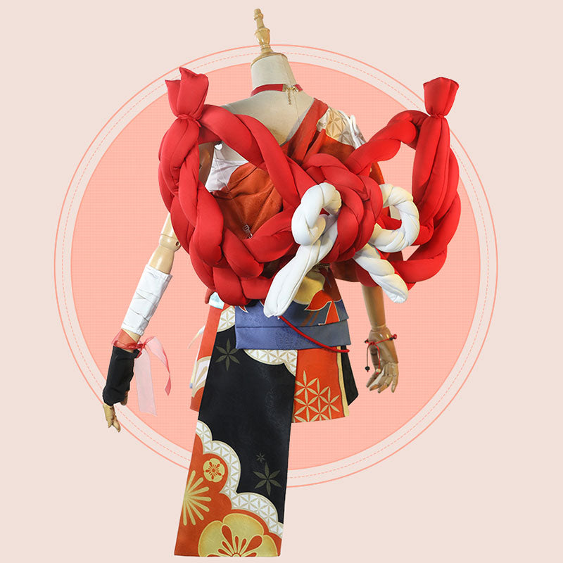 Genshin Impact Yoimiya Cosplay Costume
