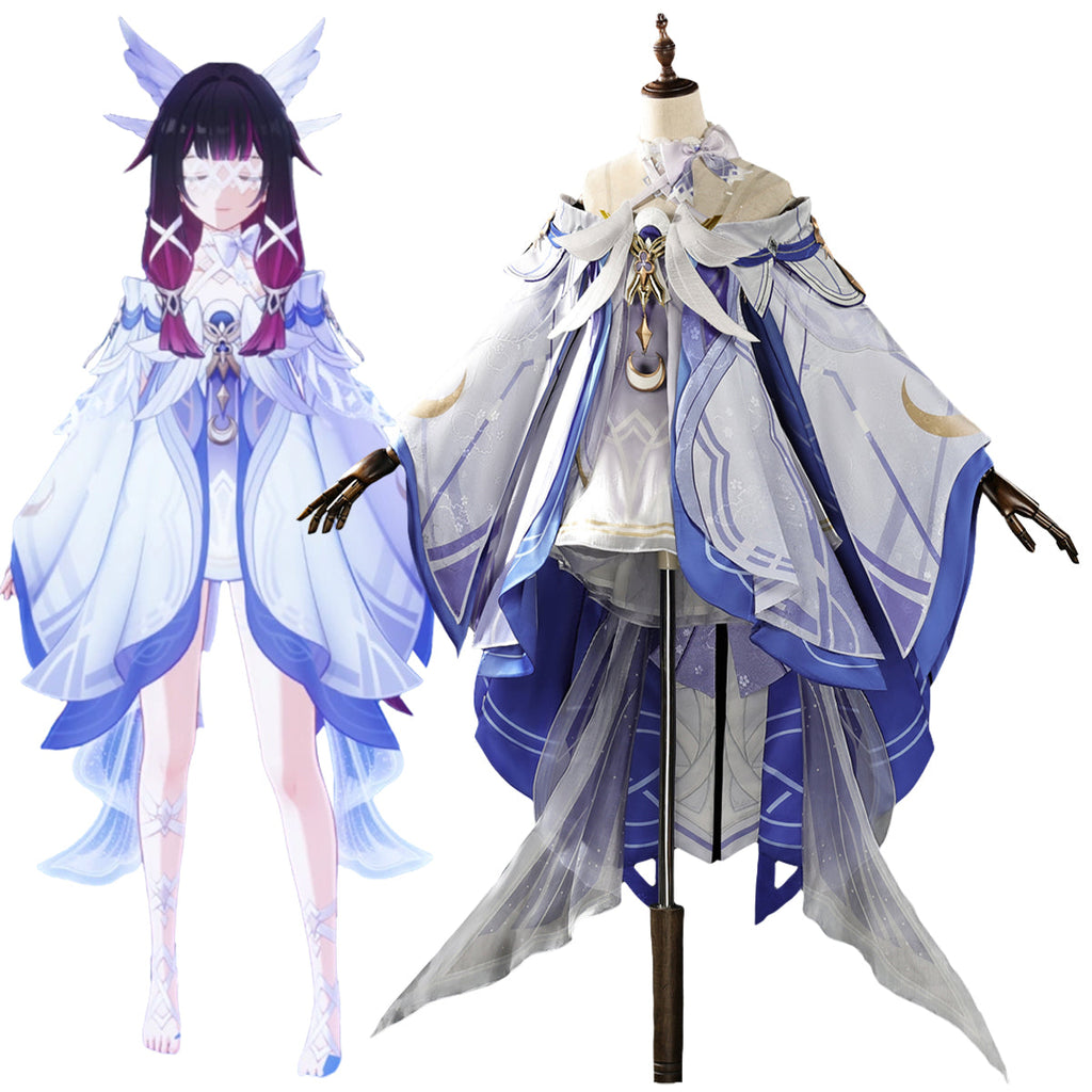 Genshin Impact Moon Maiden Columbina Cosplay Costume