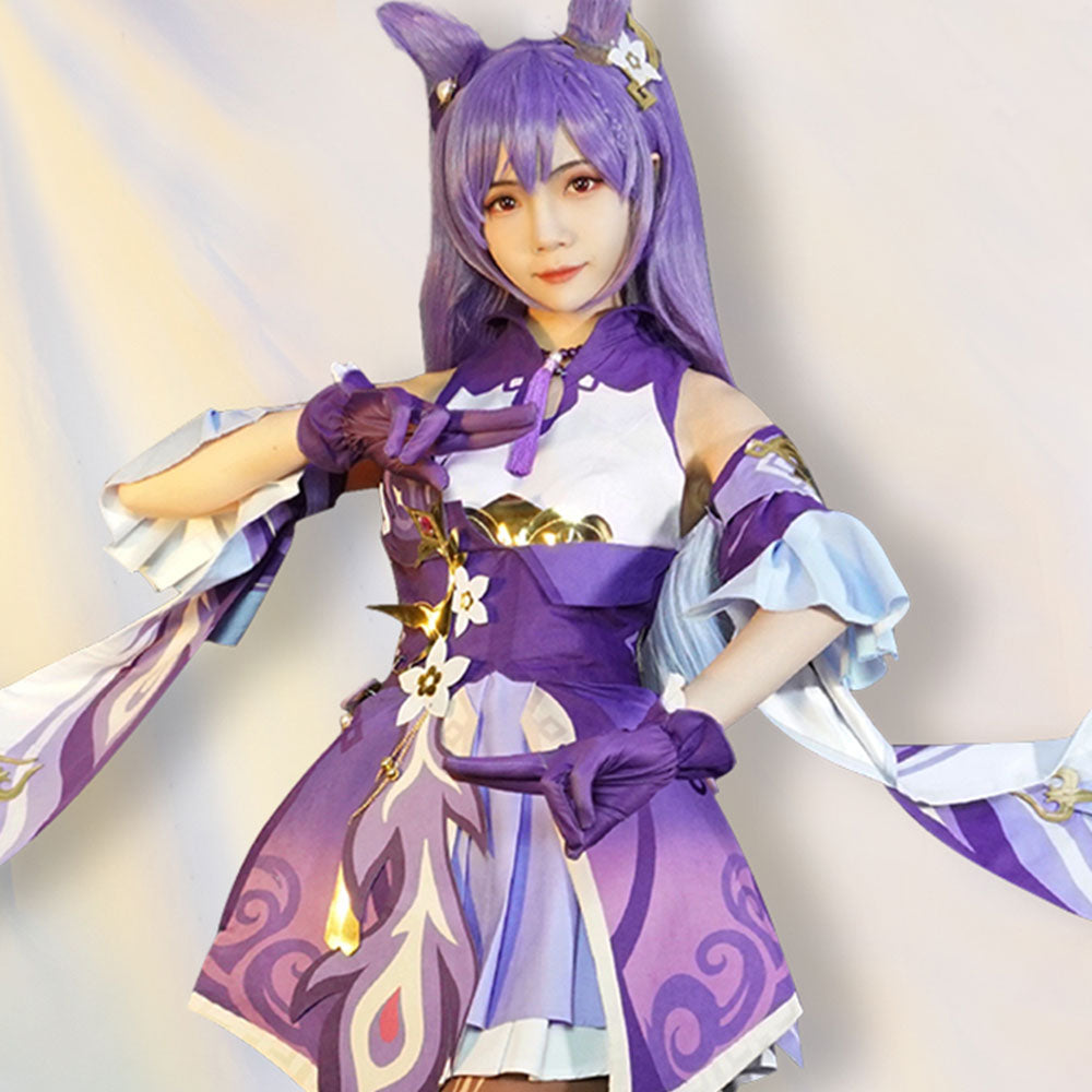 Keqing from Genshin Impact Halloween Cosplay Costume