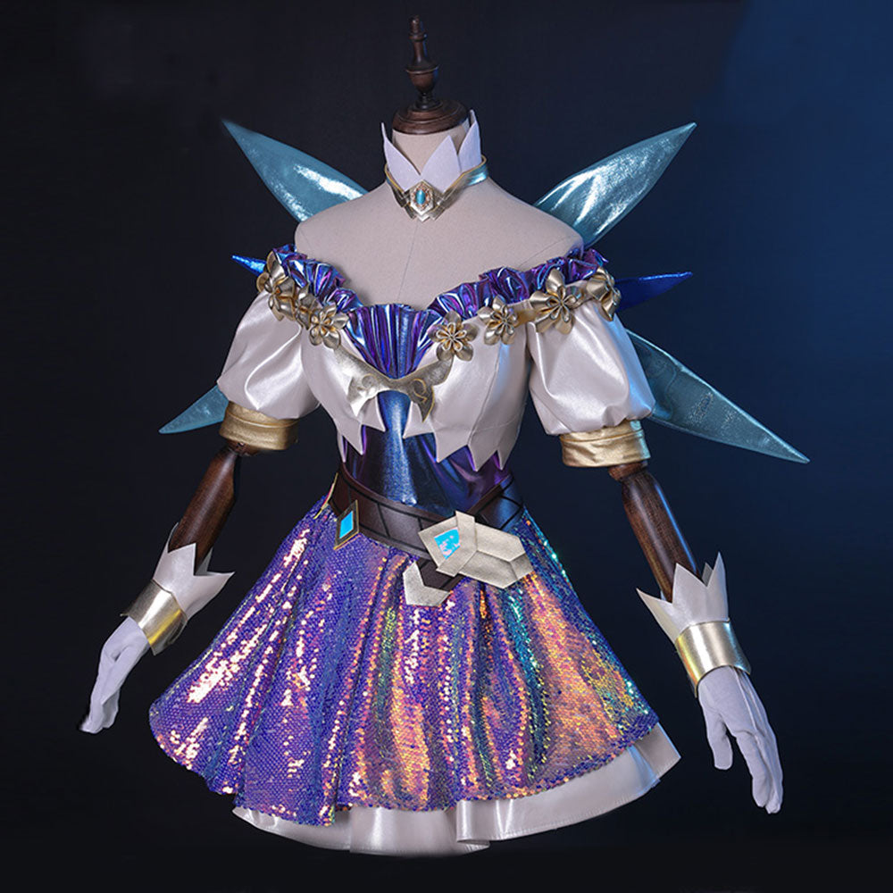 League Of Legends LOL The Starry-Eyed Songstress Seraphine Cosplay Costume