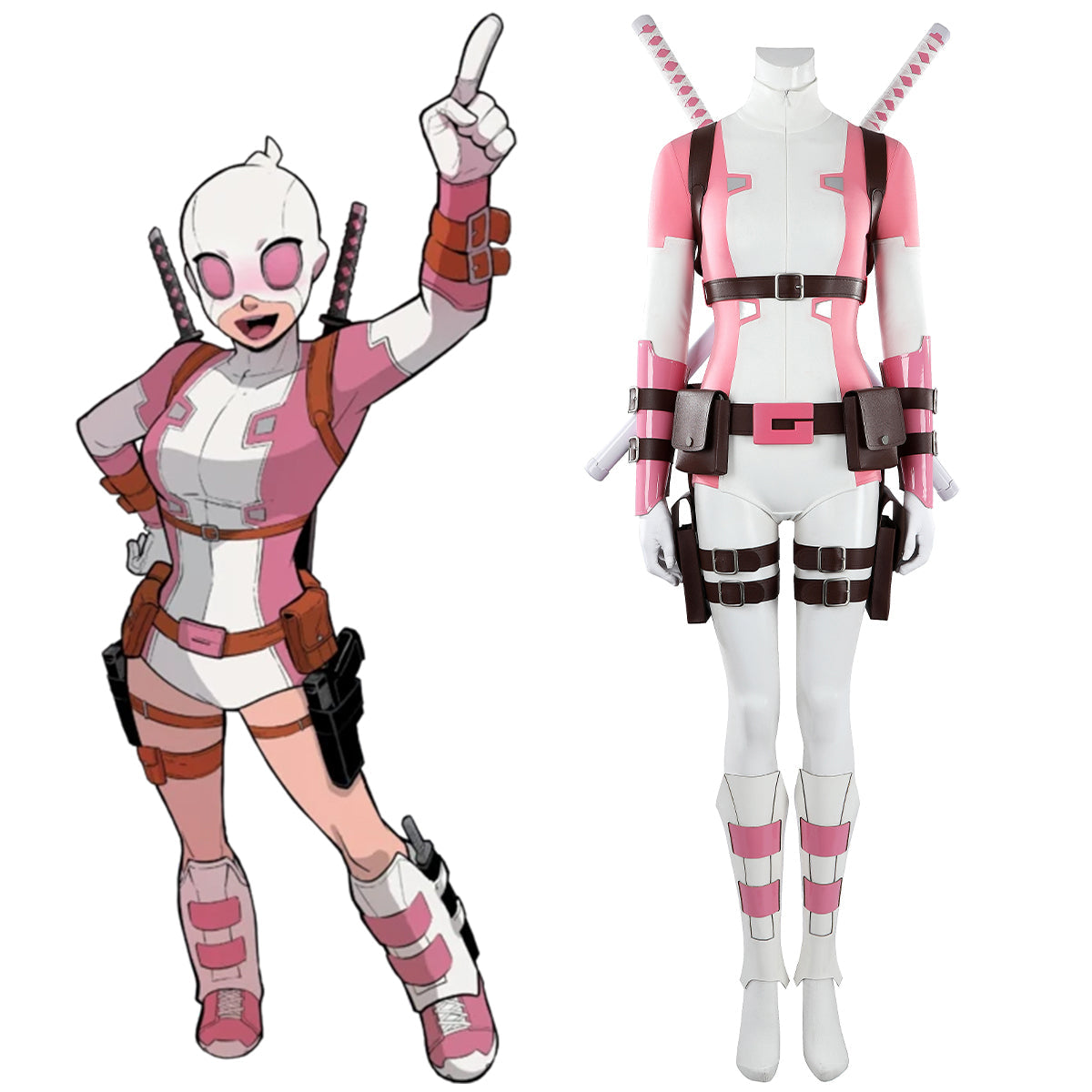 Marvel Comics Gwenpool Cosplay Costume