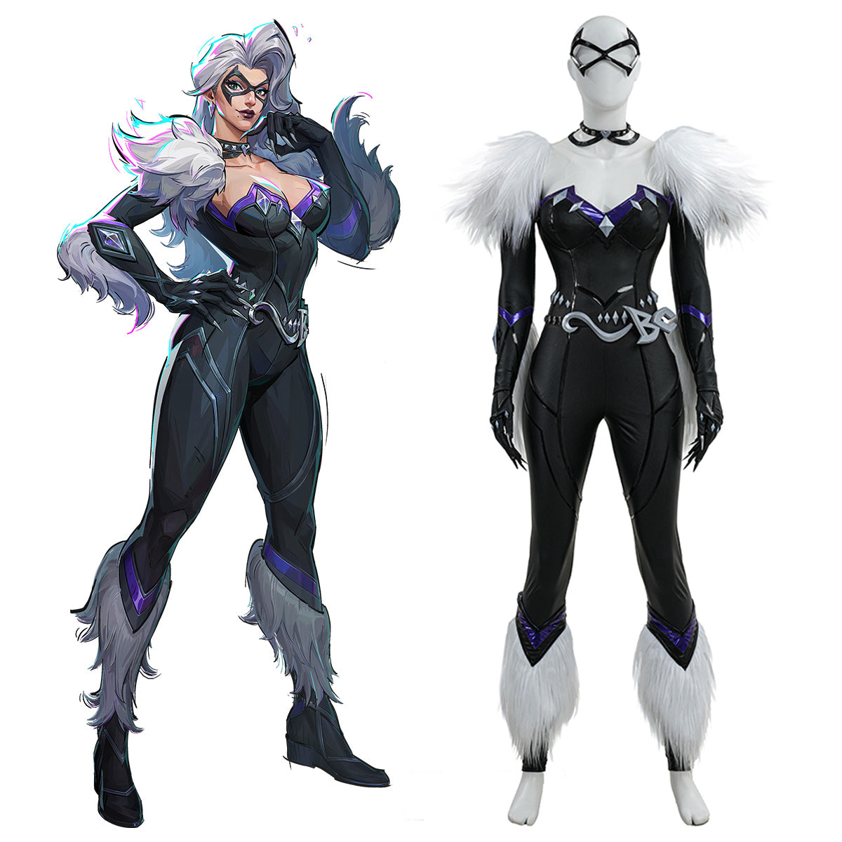 Marvel Rivals Black Cat Cosplay Costume