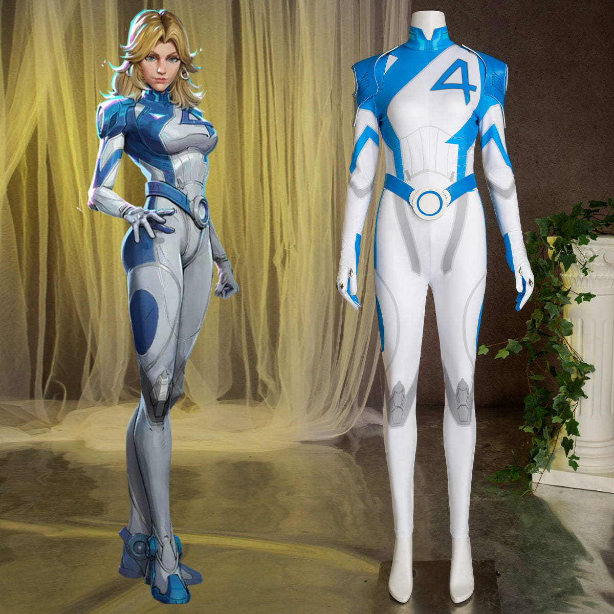 Marvel Rivals Invisible Woman Cosplay Costume