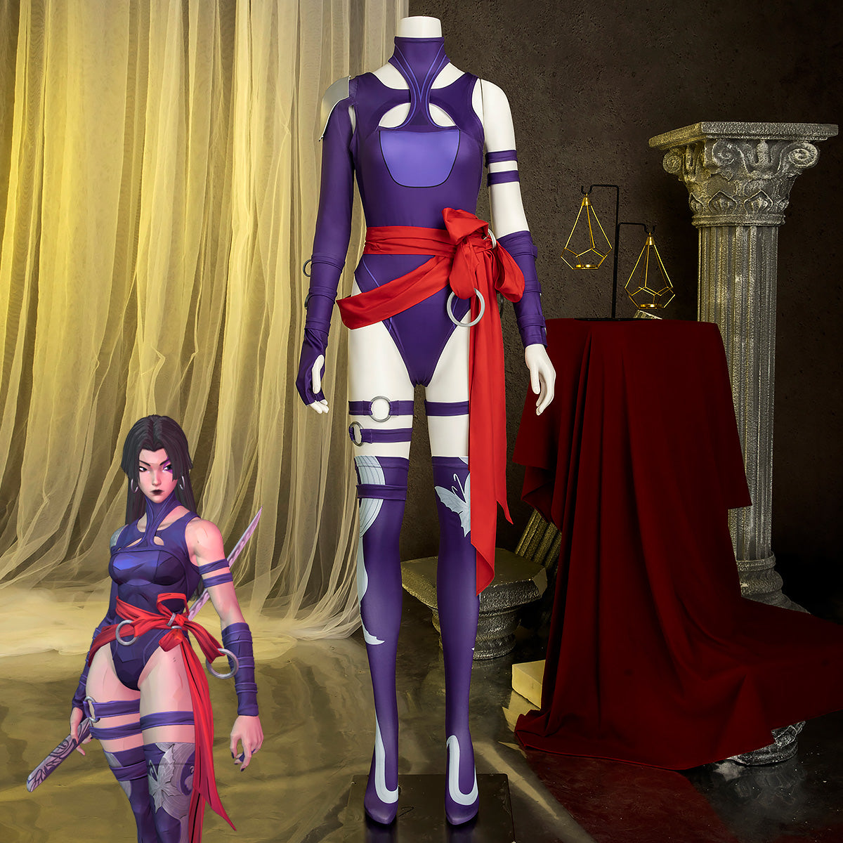 Marvel Rivals Vengeance Psylocke Cosplay Costume