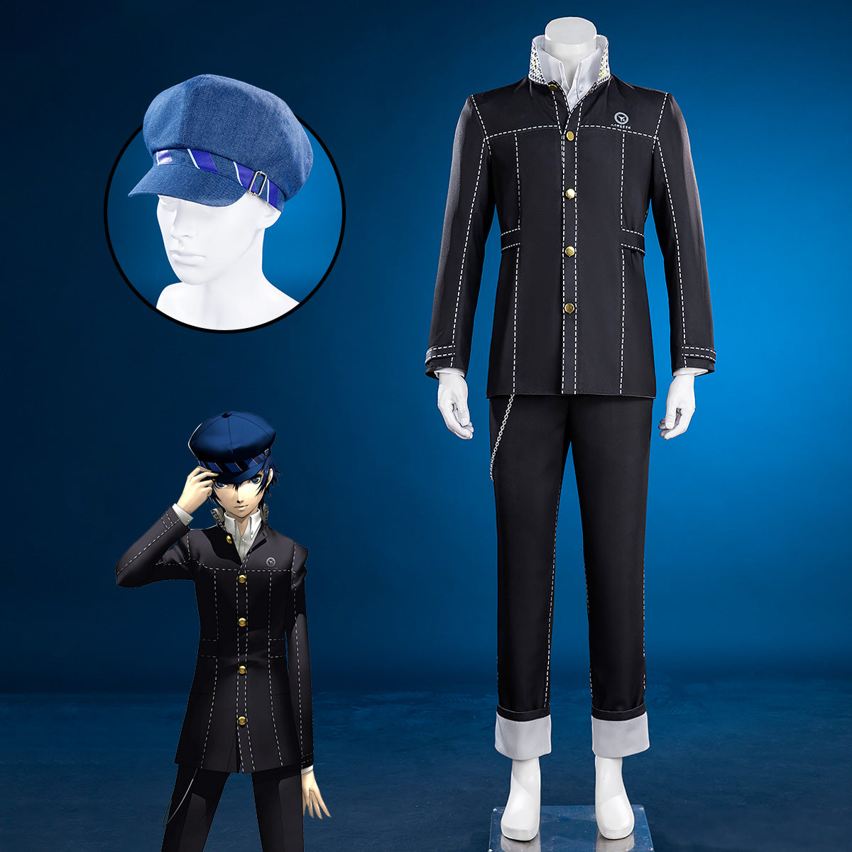 Persona 4 Revival Shirogane Naoto Uniform Cosplay Costume