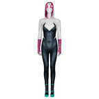 Across the Spider-Verse Gwen Stacy Cosplay Jumpsuit and Mask
