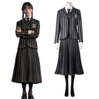 Wednesday Addams Black Uniform Cosplay Costume