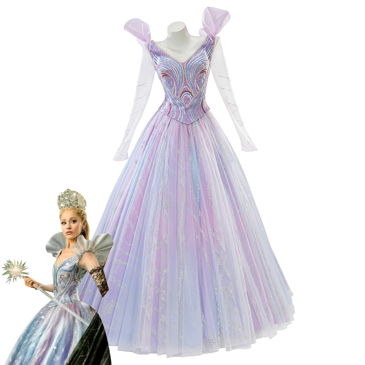 Wicked: For Good Glinda Premium Edition Cosplay Costume