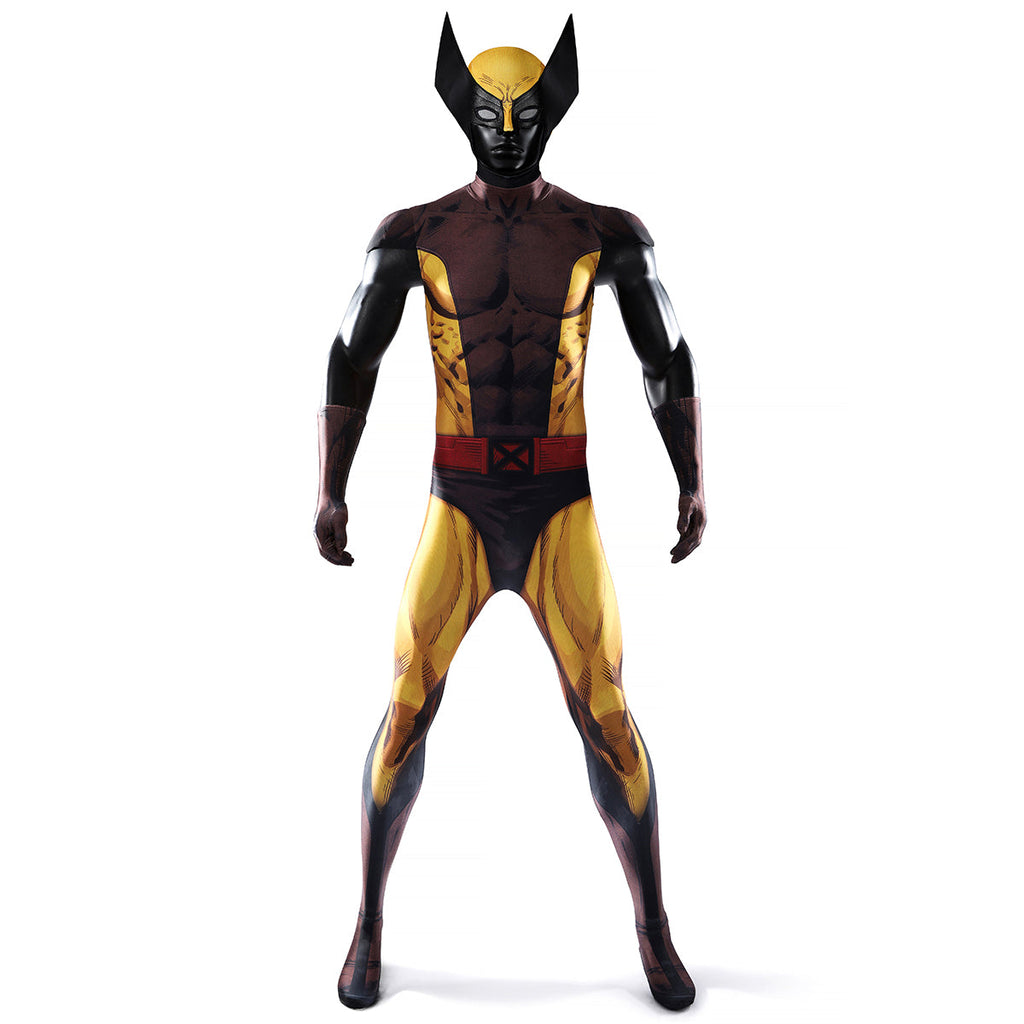 X-Men Wolverine Brown Suit Cosplay Costume