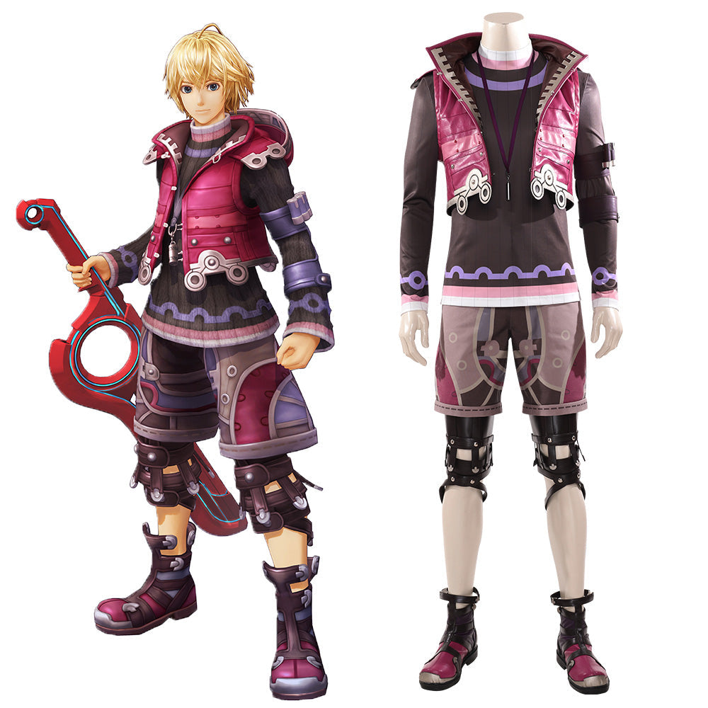 Xenoblade Chronicles: Definitive Edition Shulk Purple Cosplay Costume