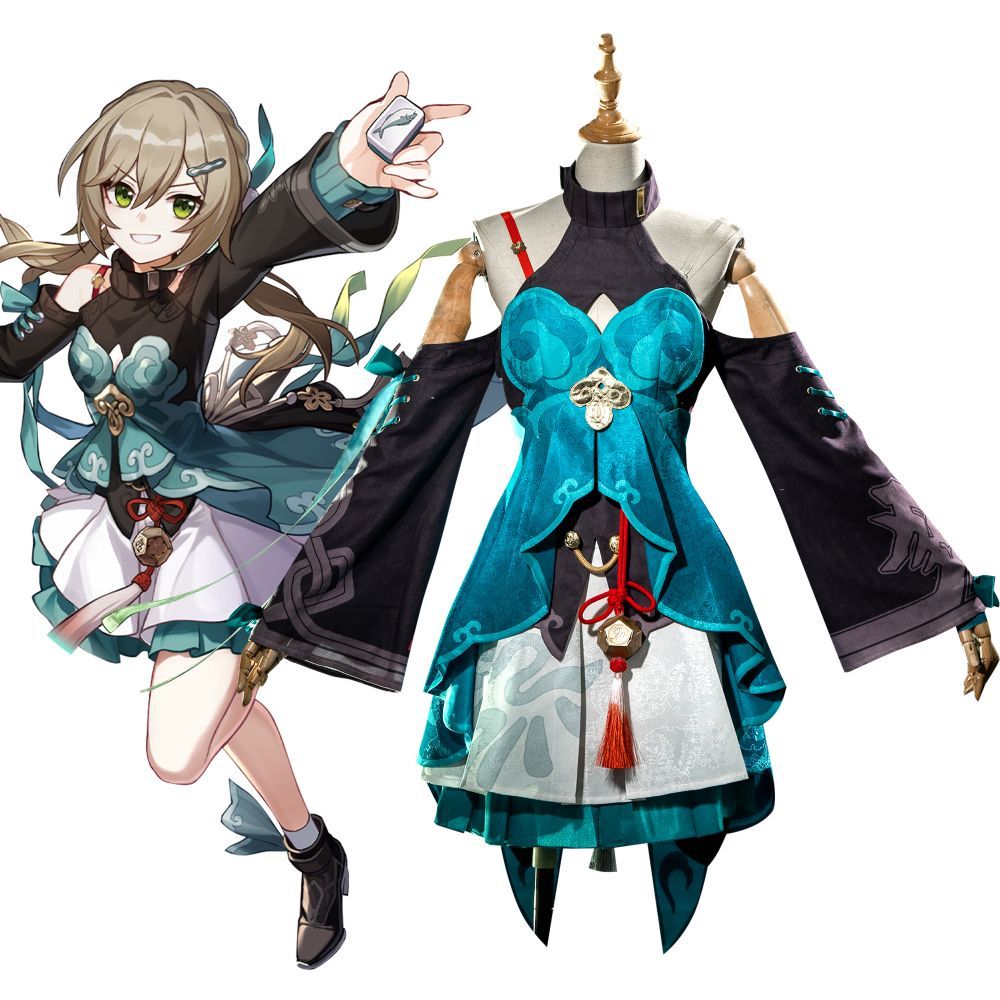 Honkai: Star Rail Qingque Cosplay Costume