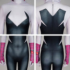 Across the Spider-Verse Gwen Stacy Cosplay Jumpsuit and Mask